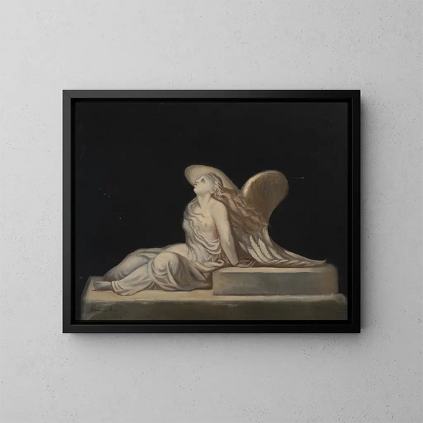 Ángel sin título - Annie Cauley — cuadro enmarcado en la pared