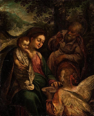 Anonymous - A Halt During The Flight Into Egypt.webp