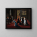 Adiós de Luis XVI a su familia el 20 de enero de 1793 - Anónimo — cuadro enmarcado en la pared