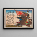 Advertising flyer painting for dairy and beef products by Suzuki in Horinouchi - Anonymous — framed artwork on a wall