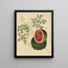 Álbum de acuarelas chinas de frutas asiáticas Pl15 - Anónimo — cuadro enmarcado en la pared
