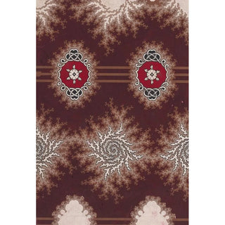Anonymous - Alternating Horizontal Garlands of Branches with Abstract Swirls and Rosettes Flanked by Stylized Leaves and Framed by an Interlaced Ornamental Motif.webp