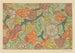 Leaf with flowers and fruits on dotted background - Anonymous — artwork view