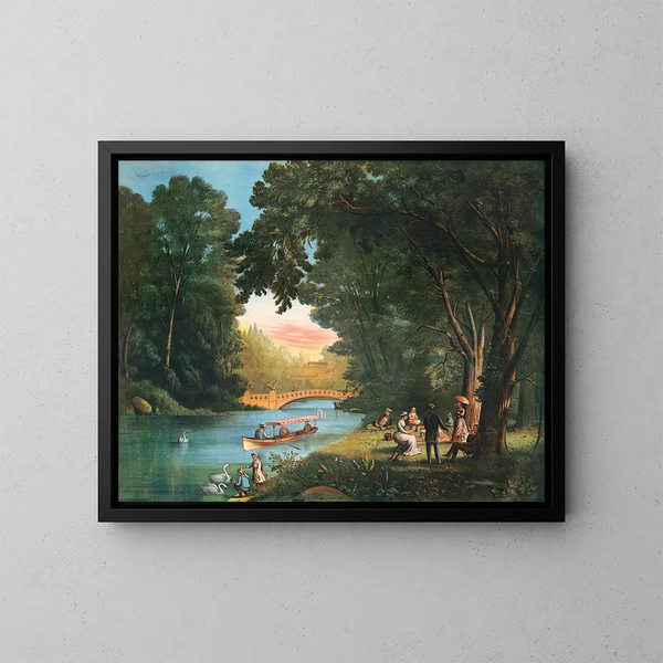 Central Park - Anónimo — cuadro enmarcado en la pared