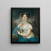 Retrato de una dama - Anónimo — cuadro enmarcado en la pared