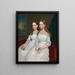Las hermanas Dennison - Anónimo — cuadro enmarcado en la pared