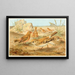 Roselin and desert lark - Anonymous — framed artwork on a wall
