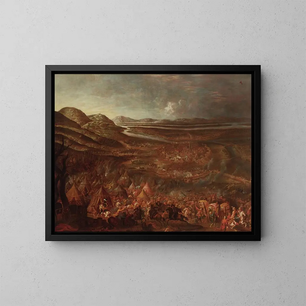 La batalla de secours de Viena del 12 de septiembre de 1683 - Anónimo — cuadro enmarcado en la pared