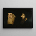 Doble retrato de John Wyclif y Johannes Oekolampad - Anónimo — cuadro enmarcado en la pared
