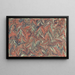 Dubbelmarmering van kiezelmarmer op een golfslagmarmer - Anonyme — framed artwork on a wall