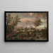 Fantastic view of Amsterdam from Weesp - Anonymous — framed artwork on a wall
