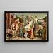 Estudio de fresque de la vie à la ferme - Anónimo — cuadro enmarcado en la pared
