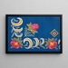 Floral motif for printed textile Pl XXVI - Anonymous — framed artwork on a wall