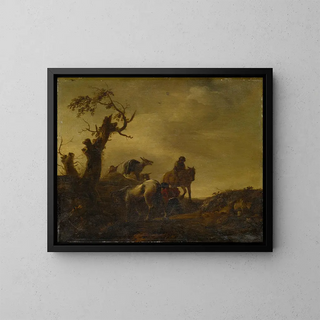 Anonymous - Horses and Donkeys in a Hollow Way.webp