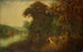 Paisaje con caza y Diana - Anónimo — vista de la obra
