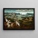 Landscape with Tobit and the Angel - Anonymous — framed artwork on a wall