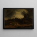 Landscape with a Rider - Anonymous — framed artwork on a wall