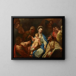 Anonymous - Madonna mit Kind Heiligen und Engeln.webp