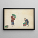 Tea box collection and transport - Anonymous — framed artwork on a wall