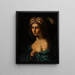 Retrato de una dama - Anónimo — cuadro enmarcado en la pared