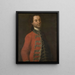 retrato de Franciszek Botty, capitán de Pidhirtsi - Anónimo — cuadro enmarcado en la pared
