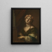 Saint Cecilia - Anonymous — framed artwork on a wall