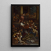 Saint Charles Borromée among the victims of the plague - Anonymous — framed artwork on a wall