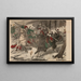Battle scene during the Russo-Japanese War - Anonymous — framed artwork on a wall