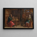 Saint Paul among the saints Aquila and Priscilla - Anonymous — framed artwork on a wall