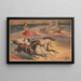Standing Raw-Horsemen - Anonymous — framed artwork on a wall