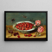 Still life with strawberries - Anonymous — framed artwork on a wall