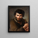 Study of a Shepherd - Anonymous — framed artwork on a wall