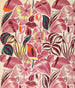 Tropical Flowers Textile Design Painting - Anonymous — artwork view