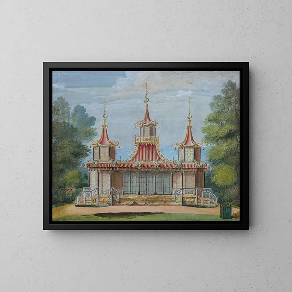 The fishing temple, Virginia Water, England - Anonymous — framed artwork on a wall