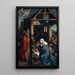 La Natividad de Cristo - Anónimo — cuadro enmarcado en la pared