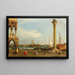 Venecia, una vista del Basso de San Marcos desde la Piazzetta - Anónimo — cuadro enmarcado en la pared