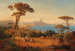 View of Naples with Vesuvius in the background - Anonymous — artwork view