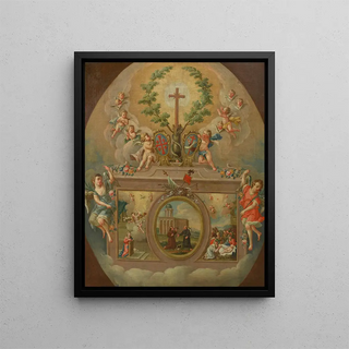 Anonymous - Votivbild einer religisen Bruderschaft FranzXaverBruderschaft aus der Lichtenthaler Kirche Wien IX.webp