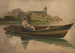 a woman holding a baby in a boat - Anonymous — artwork view