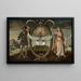 Representation symbolique de la marque d'imprimeur Plantin - Anonyme — framed artwork on a wall