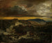 Paisaje de la tarde con ermitaños regresando a casa - Anselm Feuerbach — vista de la obra