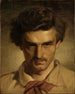 Young Self-Portrait Painting - Anselm Feuerbach — artwork view