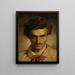 Young Self-Portrait Painting - Anselm Feuerbach — framed artwork on a wall