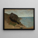 Côte près de Porto d'Anzio - Anselm Feuerbach — framed artwork on a wall