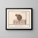 Roodkopmangabey Cercocebus torquatus Corchosipus Une Rillow Une Wanderow - Anselmus Botius de Boodt — cuadro enmarcado en la pared