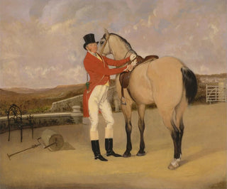 Anson Ambrose Martin - James Taylor Wray of the Bedale Hunt with his Dun Hunter.webp