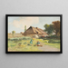 Un día de verano en el campo - Antal Neogrády — cuadro enmarcado en la pared
