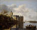 El castillo de Montfoort cerca de Utrecht - Anthonie Jansz van der Croos — vista de la obra