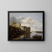 El castillo de Montfoort cerca de Utrecht - Anthonie Jansz van der Croos — cuadro enmarcado en la pared