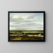 Landscape painting of a panoramic view near Rhenen with Huis ter Lede - Anthonie van Borssom — framed artwork on a wall
